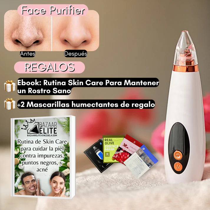 Extractor de Puntos Negros y Espinillas + 2 mascarillas de regalo- PoreClean™